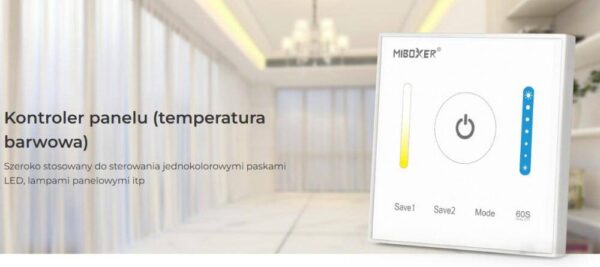 p2-bialy Sterownik LED CCT dotykowy Mi-Light P2 12V-24V 15A