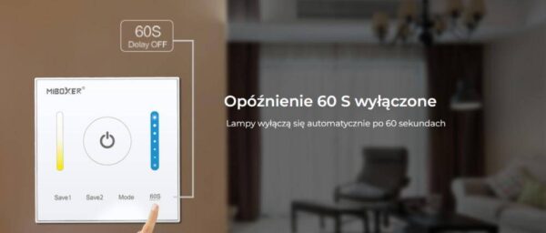 p2-bialy Sterownik LED CCT dotykowy Mi-Light P2 12V-24V 15A