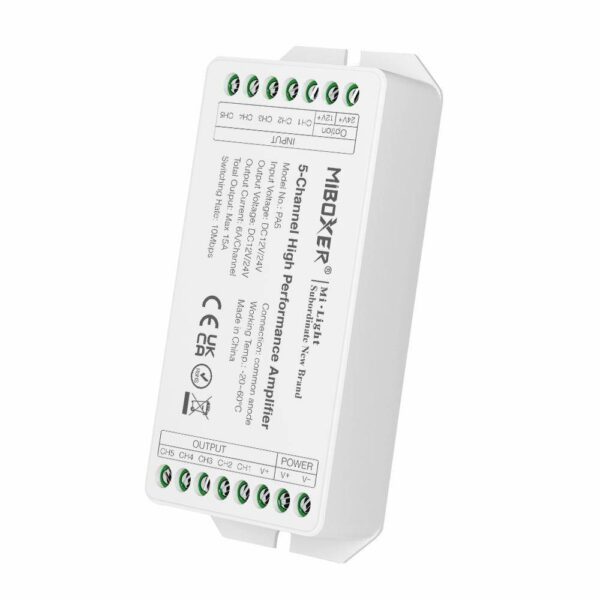 pa5 Wzmacniacz sygnału RGB+CCT Mi-Light PA5 5-kanałowy