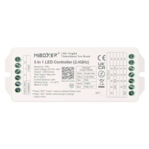 Sterownik LED Mi-Light PR5 5w1 Mono/RGB/CCT 20A 12-48V