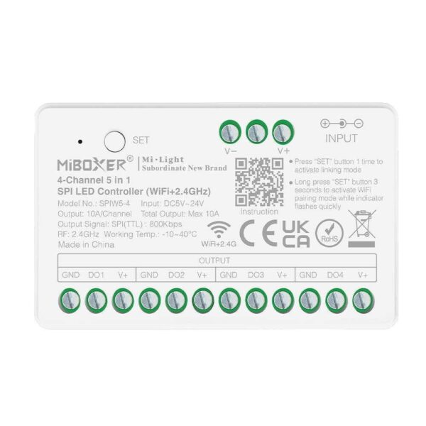 spiw5-4 Sterownik LED Cyfrowy Wi-Fi Mi-Light SPIW5-4 4-kanały
