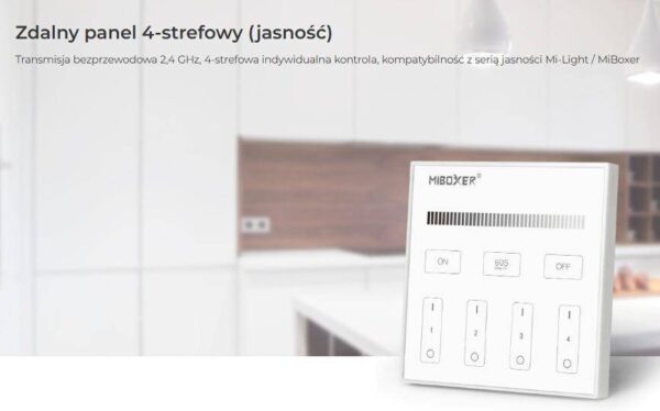 Ściemniacz dotykowy Mi-Light T1 230V 4 strefy