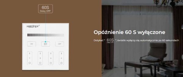 Ściemniacz dotykowy Mi-Light T1 230V 4 strefy