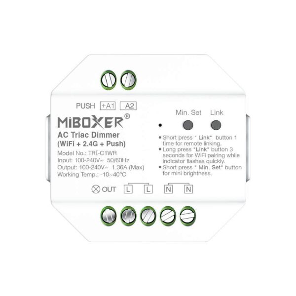 Ściemniacz LED 230V Wi-Fi Mi-Light TRI-C1WR dopuszkowy
