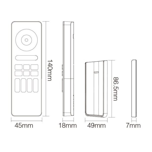Pilot Mi-Light C5W RGB+CCT 4 strefy