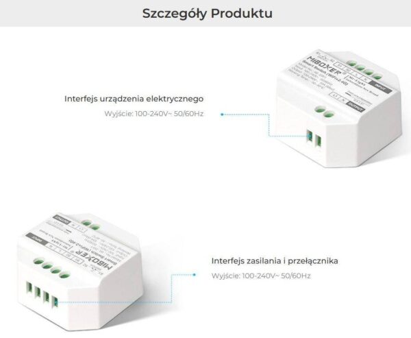 Włącznik LED 230V Wi-Fi Mi-Light WL-SW1 dopuszkowy