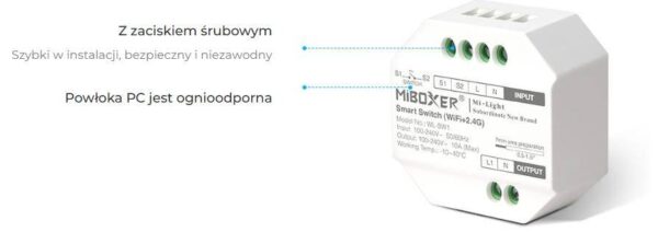Włącznik LED 230V Wi-Fi Mi-Light WL-SW1 dopuszkowy