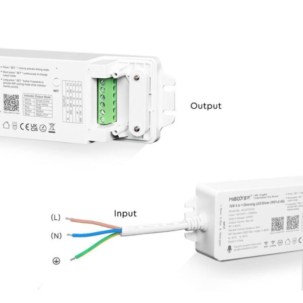 wl5-p75v24 Sterownik LED Wi-Fi Mi-Light WL5-P75V24 5w1 RGB+CCT