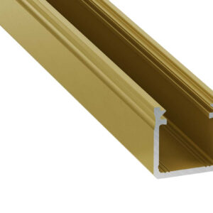 Profil LED nawierzchniowy typ Y złoty matowy 3 m