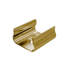 Uchwyt metalowy do profilu X złoty matowy