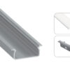 Profil LED wpuszczany Tved srebrny 3m klosz mrożony
