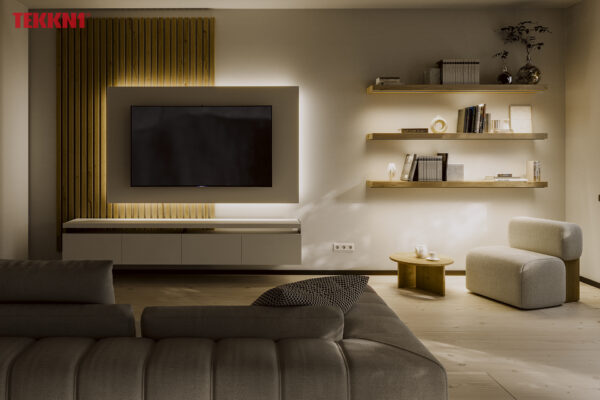 Profil LED natynkowy Helse czarny 3m klosz transparentny