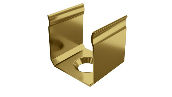 Uchwyt metalowy do profilu Y złoty matowy