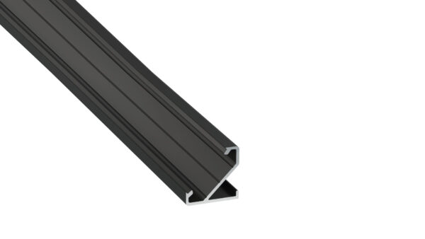 Profil LED kątowy Barde czarny 3m klosz mleczny