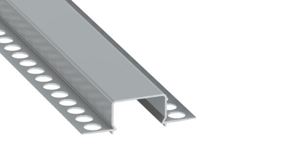 Profil LED wpuszczany GK Horst srebrny 2m klosz mleczny