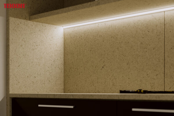 Profil LED kątowy Barde czarny 3m klosz mrożony