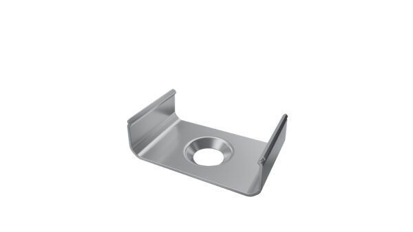 Uchwyt metalowy do profilu Rai srebrny