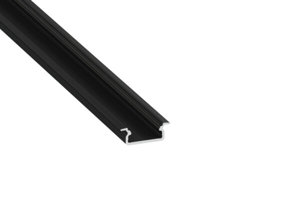 Profil LED wpuszczany Ivo czarny anodowany 1 m