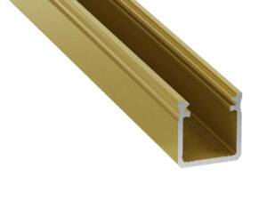 Profil LED nawierzchniowy typ Y złoty matowy 1 m