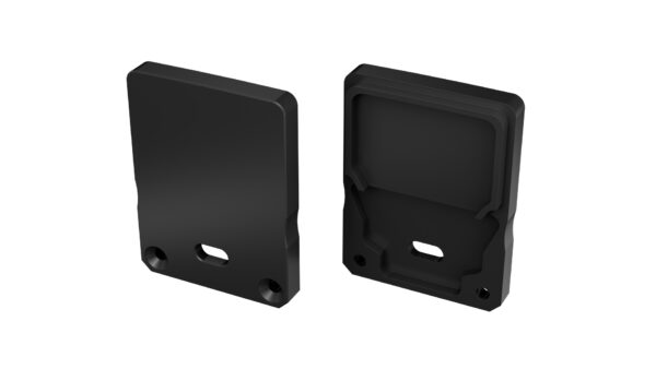 Zaślepka ALU do profilu Sileda + Tall czarna z otworem