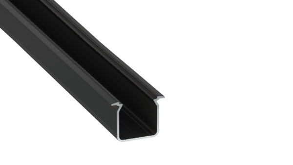 Profil LED wpuszczany Skagen czarny 3m klosz mleczny