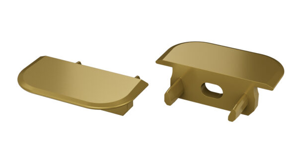 Zaślepka do profilu Z złota matowa z otworem