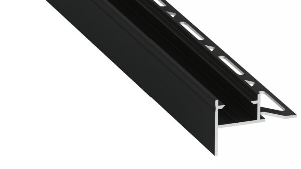 Profil LED schodowy Mito czarny lakierowany 3 m