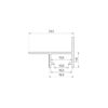 Profil LED schodowy Mito czarny lakierowany 3 m