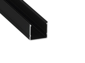 Profil LED nawierzchniowy Rai czarny lakierowany 1 m