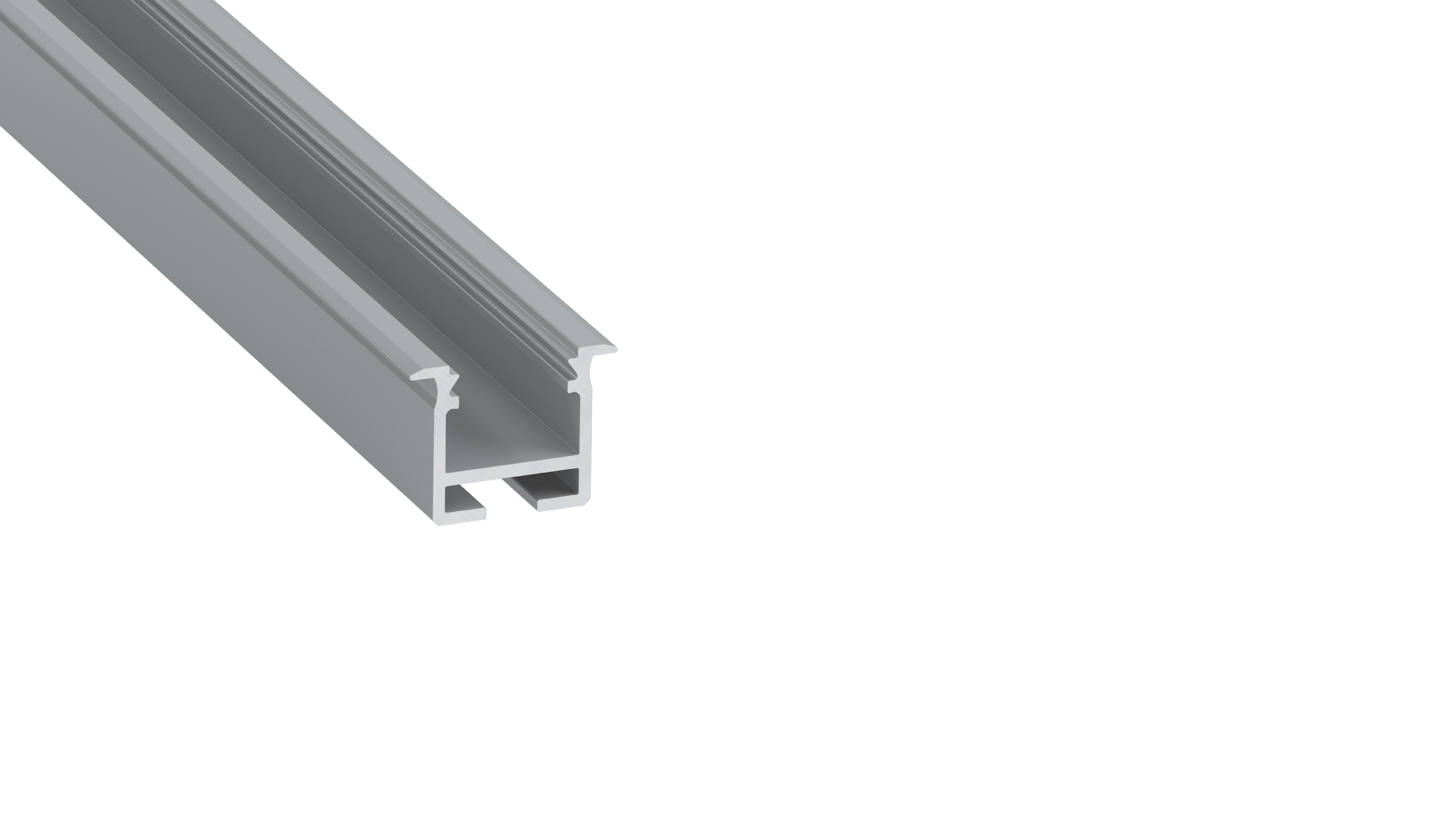 Inflexa Profil LED wpuszczany inFlexa srebrny anodowany 1 m - Led Expert
