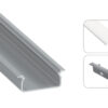 Profil LED wpuszczany Tved srebrny 2m klosz mrożony