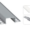 Profil LED wpuszczany GK Horst srebrny 2m klosz mrożony