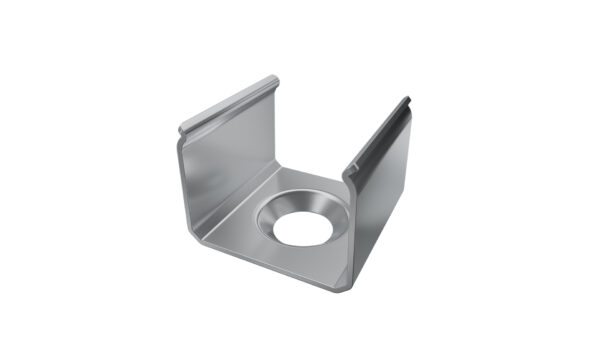 Uchwyt metalowy do profilu Sei srebrny