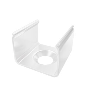 Uchwyt metalowy do profilu Sei biały lakierowany