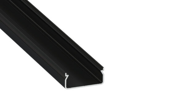 Profil LED natynkowy Egen czarny 2m klosz transparentny