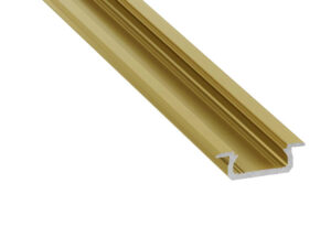 Profil LED wpuszczany typ Z złoty matowy 2 m