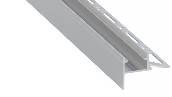 Profil LED schodowy Mito srebrny surowy 1 m