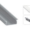 Profil LED wpuszczany Tved srebrny 3m klosz mleczny
