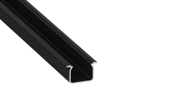 Profil LED wpuszczany Uhre czarny 2m klosz mleczny