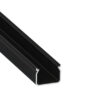 Profil LED natynkowy Hom czarny 3m klosz transparentny