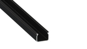 Profil LED natynkowy Hom czarny 3m klosz transparentny