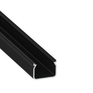 Profil LED natynkowy Hom czarny 3m klosz transparentny