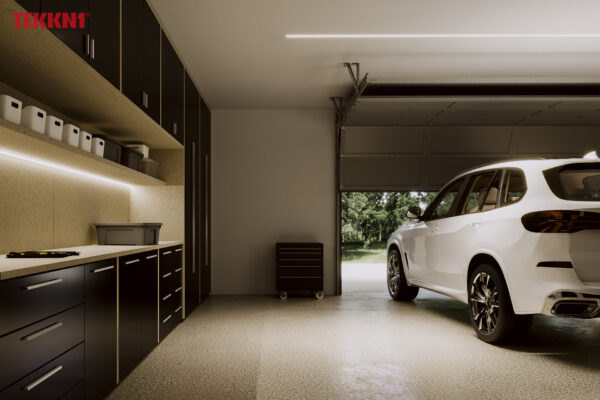 Profil LED wpuszczany GK Horst czarny 3m klosz transparentny