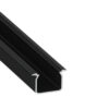 Profil LED wpuszczany Uhre czarny 3m klosz mleczny