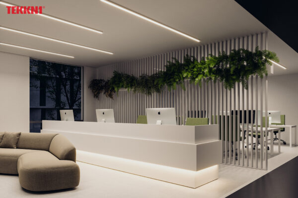 Profil LED natynkowy Nors czarny 2m klosz transparentny