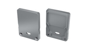 Zaślepka ALU do profilu Sileda + Tall srebrna z otworem