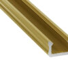 Profil LED wąski typ X złoty matowy 1 m
