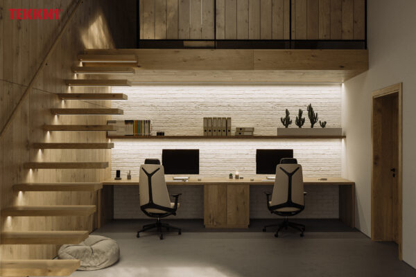 Profil LED natynkowy Egen czarny 2m klosz transparentny