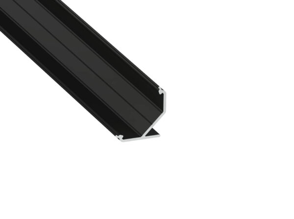 Profil LED kątowy Ago czarny anodowany 3 m