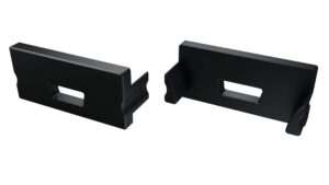 Zaślepka do profilu TERRA czarna z otworem